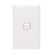HPM Standard 1 Gang White Single Wall Switch 10A CD770/1WE
