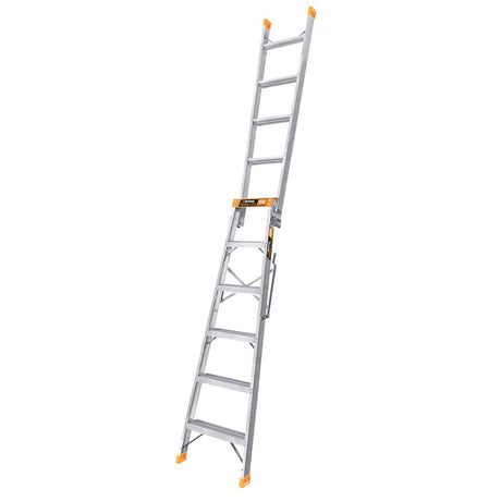 Hurricane Trade - Lite Double Purpose Aluminium Ladder 1.8 - 3.2M 150Kg HW0834