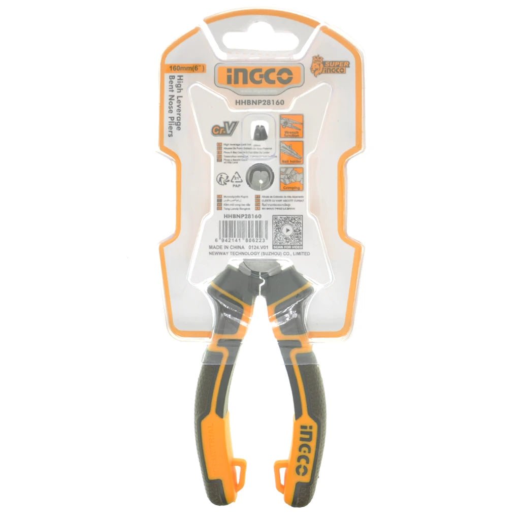 Ingco Bent Nose Pliers 160mm(6") HHBNP28160