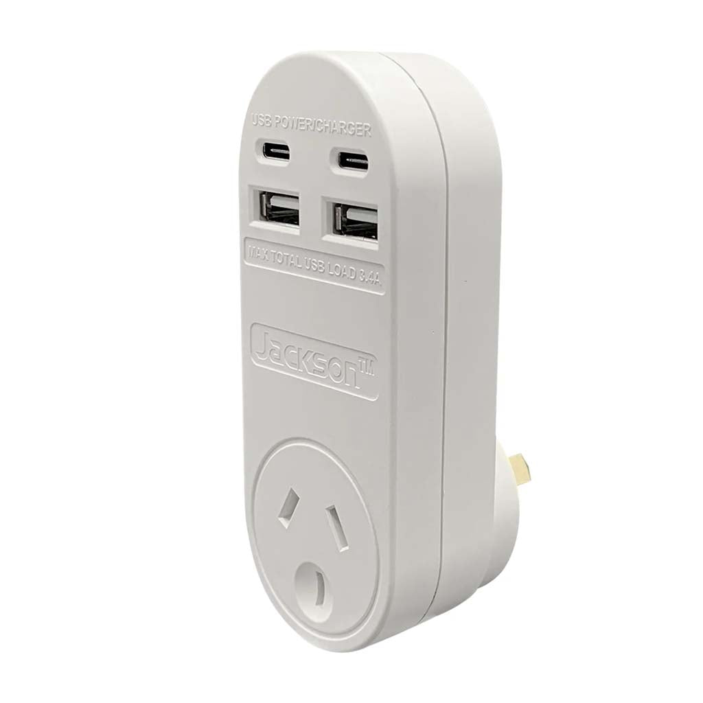 Jackson USB Charger 2 USB - A 2 USB - C PT4USB3C