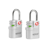 KORJO 2 Luggage Locks TSA Luggage Locks with Indicator TSALL