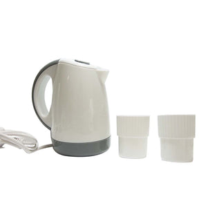 KORJO 400ml Dual Voltage Portable Kettle Travel Jug with 2 Water Cups TJ50D