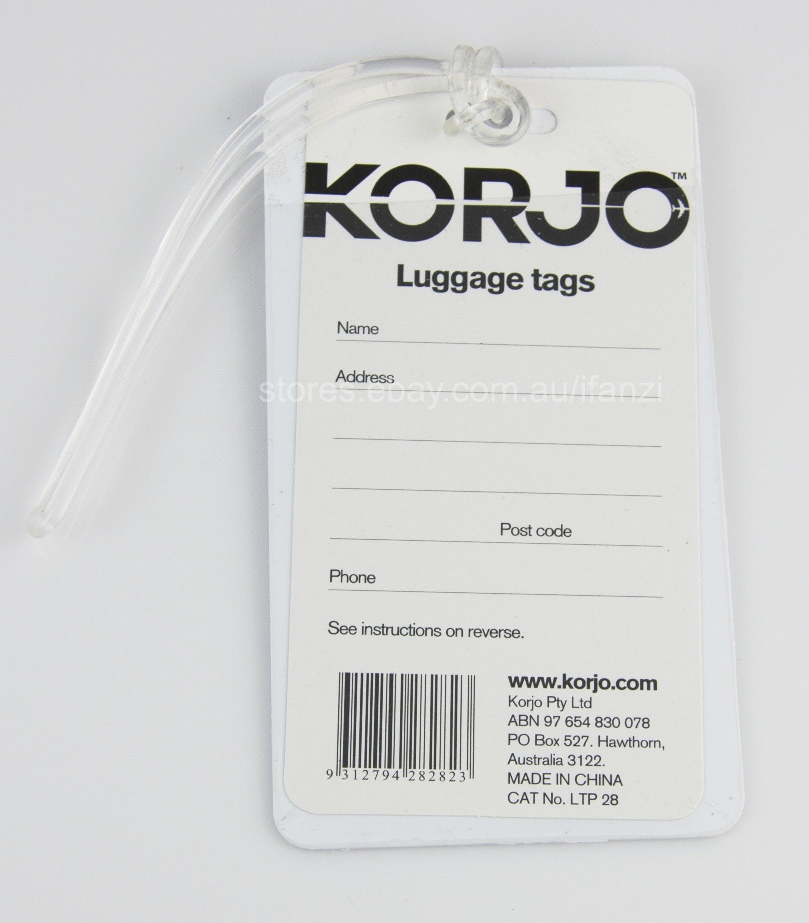 KORJO Australia Flag/Map Travel Luggage Tags LTP28