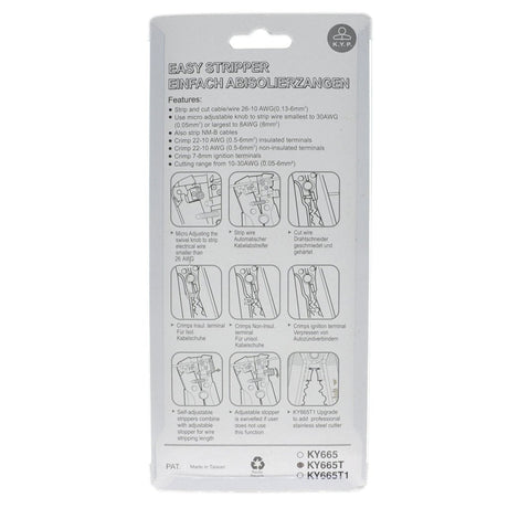 KYP Adjustable Wire Stripper KY665T