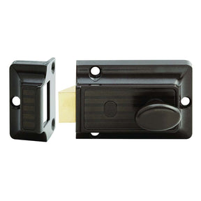 Lockwood 100 Night Latch Brown Body 100FBDP