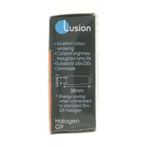 Lusion Bi - Pin Halogen Light Bulb G9 240V 18W Frosted 30400