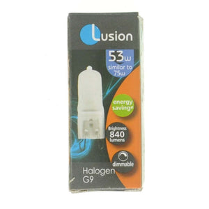 Lusion Bi - Pin Halogen Light Bulb G9 240V 53W Frosted 30403