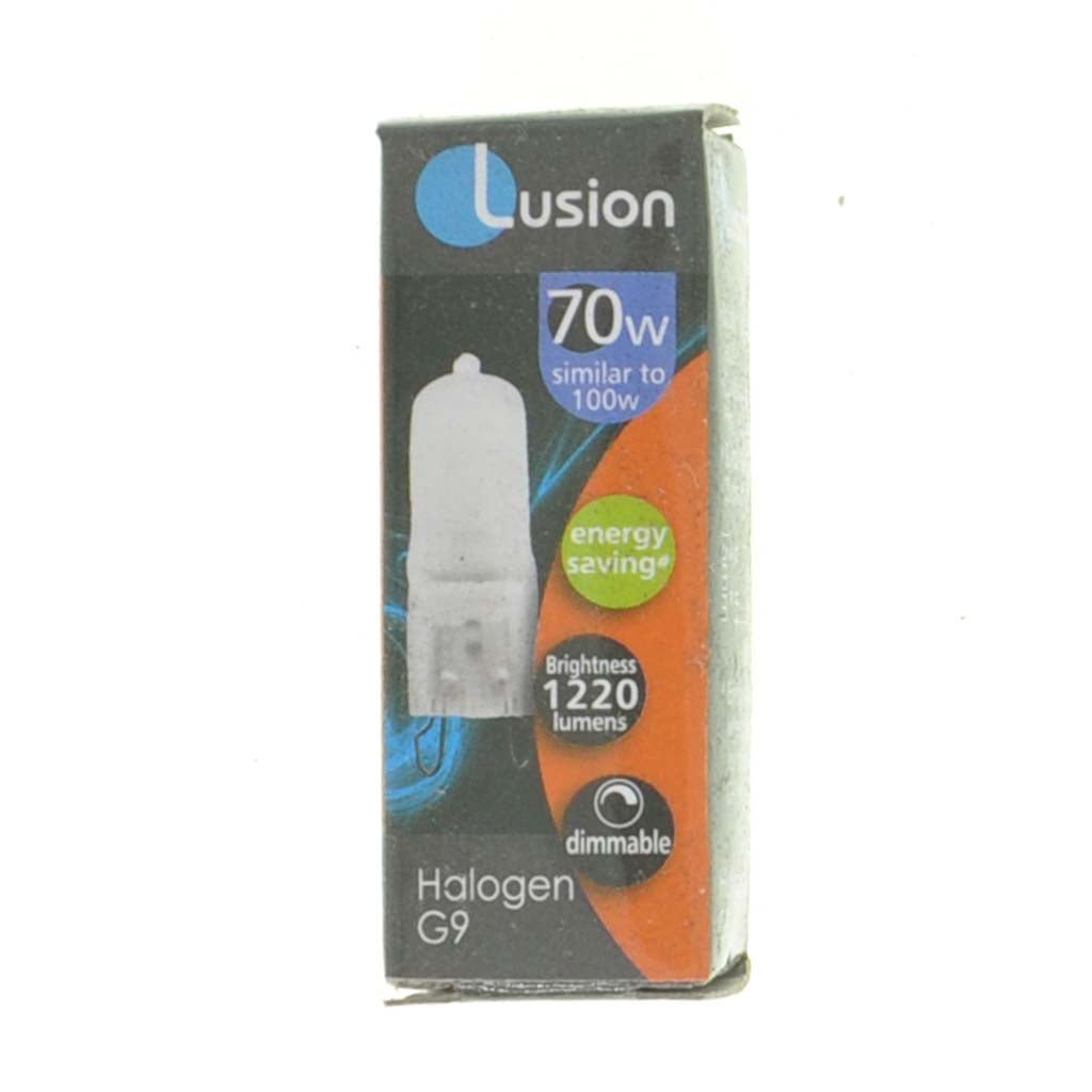 Lusion Bi - Pin Halogen Light Bulb G9 240V 70W Frosted 30404