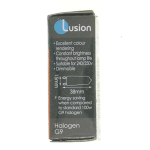 Lusion Bi - Pin Halogen Light Bulb G9 240V 70W Frosted 30404