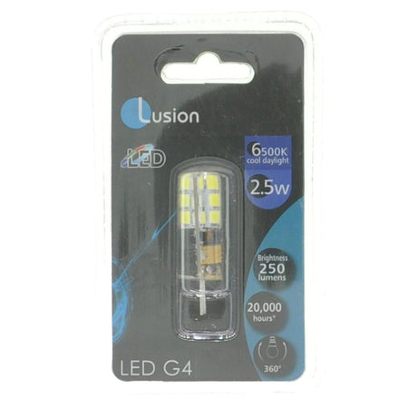Lusion Bi - Pin LED Light Bulb G4 12V 2.5W C/DL Clear 20152