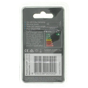 Lusion Bi - Pin LED Light Bulb G4 12V 2.5W C/DL Clear 20152