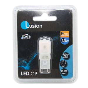 Lusion Bi - Pin LED Light Bulb G9 240V 2.5W W/W Frosted 20175