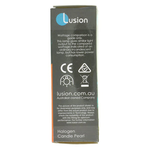 Lusion Candle Halogen Light Bulb E27 240V 18W Pearl 30105