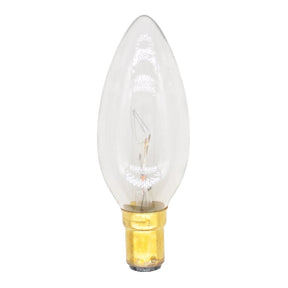 Lusion Candle Incandescent Light Bulb B15 240V 25W Clear