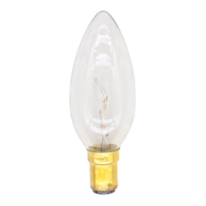 Lusion Candle Incandescent Light Bulb B15 240V 25W Clear