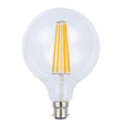 Lusion G95 Filament Spherical LED Light Bulb B22 240V 8W C/DL 20963