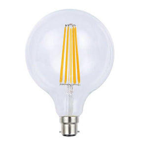 Lusion G95 Filament Spherical LED Light Bulb B22 240V 8W C/DL 20963