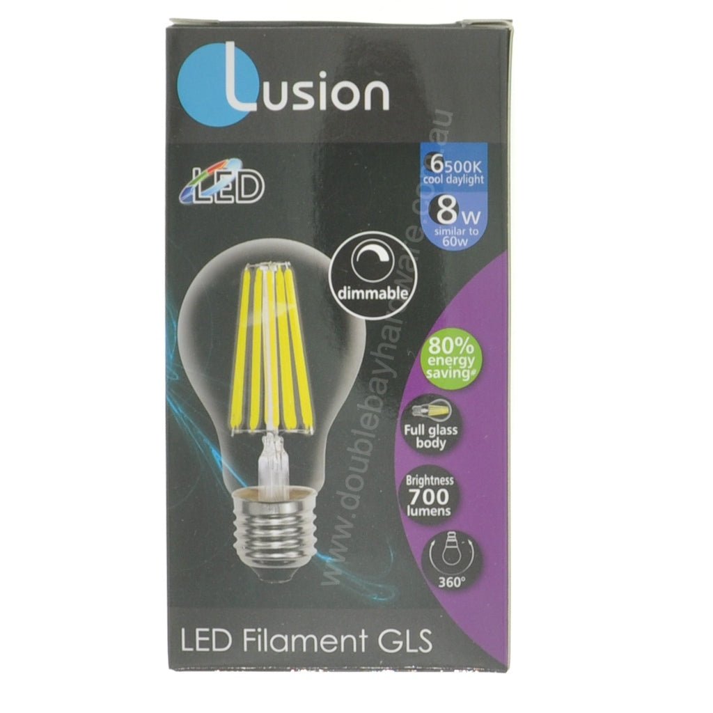 Lusion GLS Filament LED Light Bulb E27 240V 8W C/DL 20510