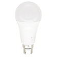 White light bulb on a white background