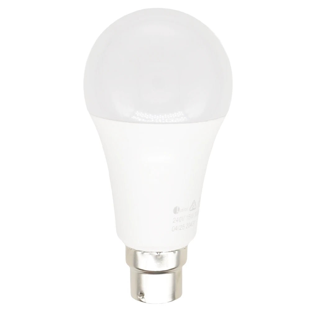 White light bulb on a white background