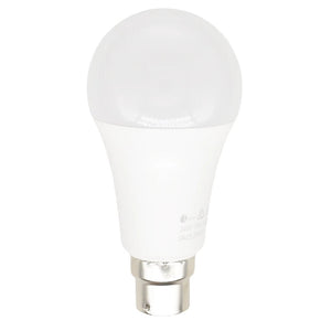 White light bulb on a white background