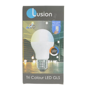 Lusion GLS Tri Colour LED Light Bulb E27 240V 10W 20600