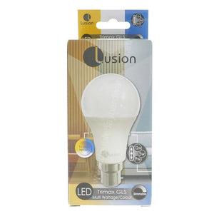 Lusion GLS Trimax Multi Wattage/Colour LED Light Bulb B22 240V 20681