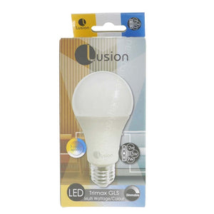 Lusion GLS Trimax Multi Wattage/Colour LED Light Bulb E27 240V 20680