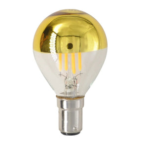 Lusion Hollywood Crown Gold Top Filament LED Light Bulb B15 240V 4W W/W 20222