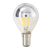 Lusion Hollywood Crown Silver Top Filament LED Light Bulb B15 240V 4W W/W 20221