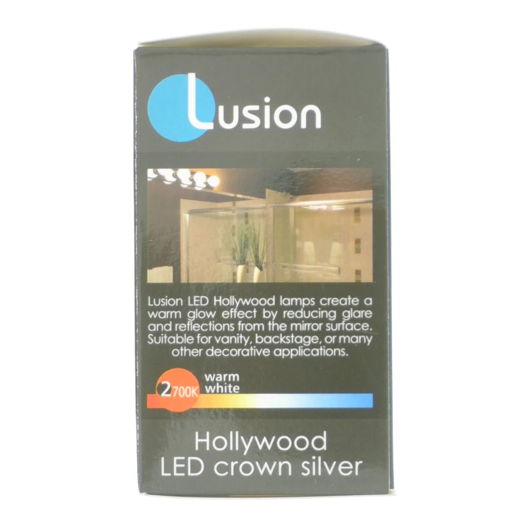 Lusion Hollywood Crown Silver Top Filament LED Light Bulb B15 240V 4W W/W 20221
