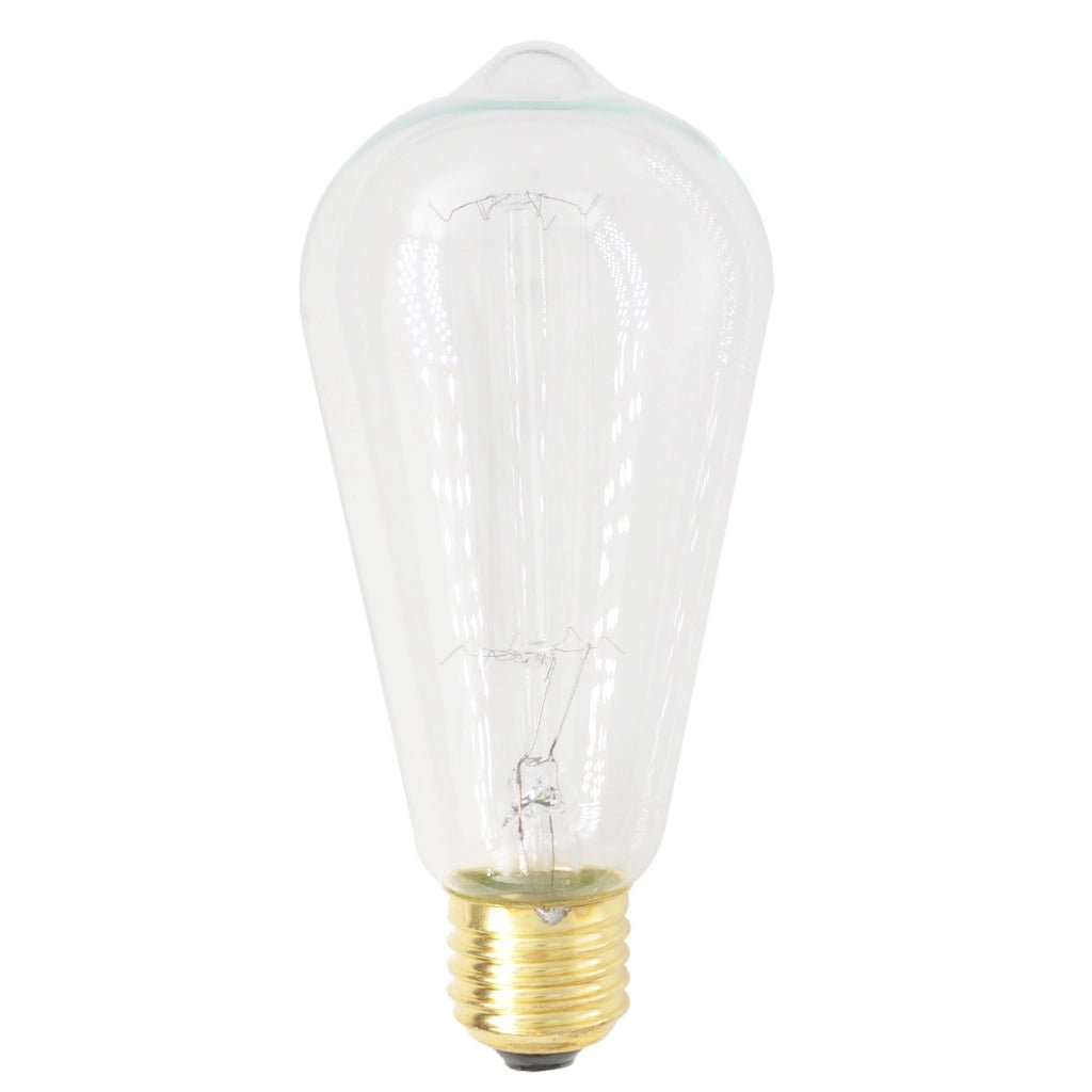 Lusion ST64 Vintage Filament Light Bulb E27 240V 25W W/W Clear 60015
