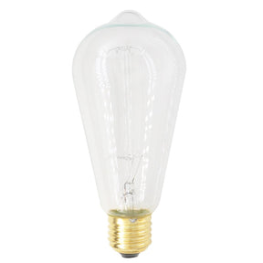 Lusion ST64 Vintage Filament Light Bulb E27 240V 25W W/W Clear 60015