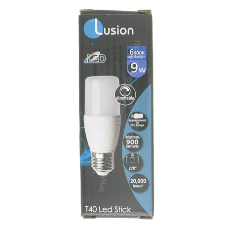 Lusion T40 LED Stick Light Bulb E27 240V 9W C/DL 21025