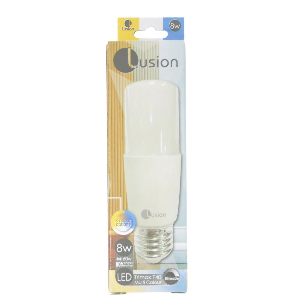 Lusion T40 Multi Colour LED Stick Light Bulb E27 240V 8W 21050
