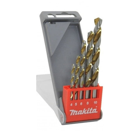 Makita TiN Coated Flute HSS Drill Bit Set 5Pcs D - 30514
