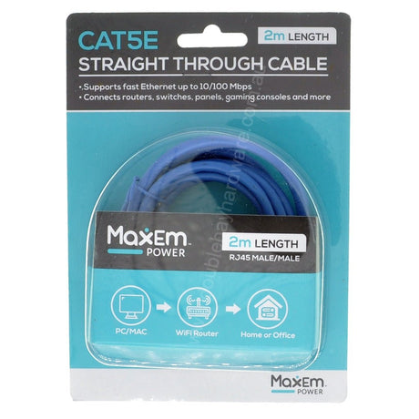 MaxEm Cat5e Internet Cable 2m ELS - 0007