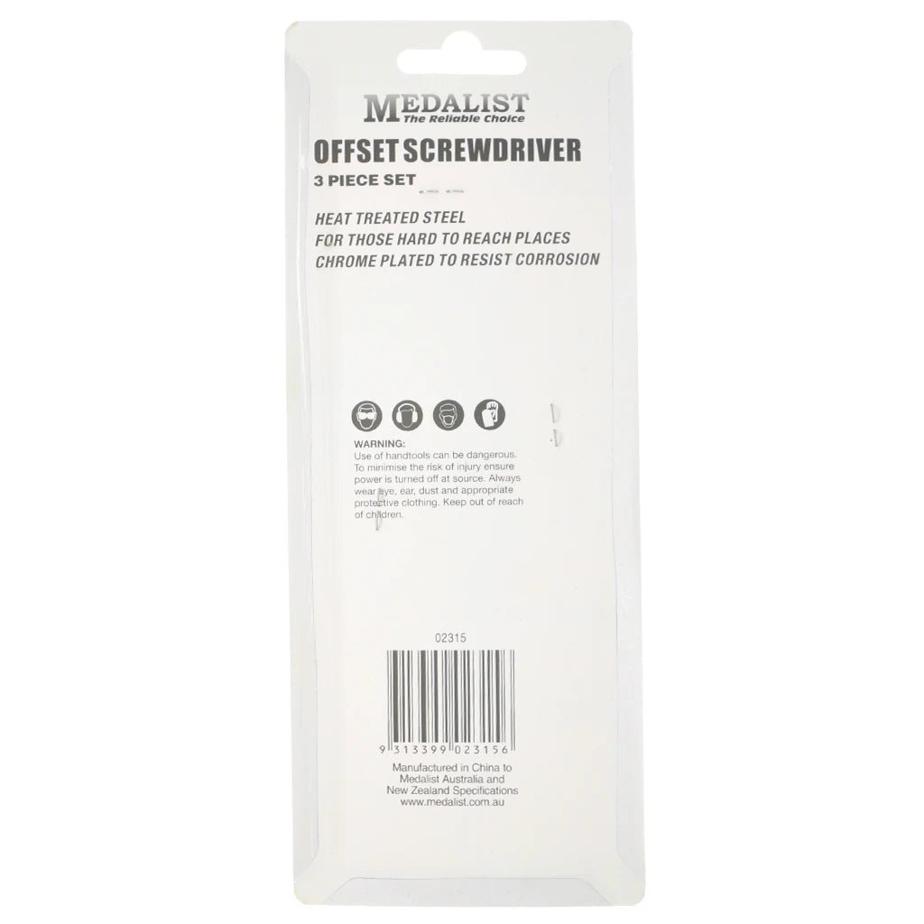 Medalist Offset Screwdriver 3Pcs 02315