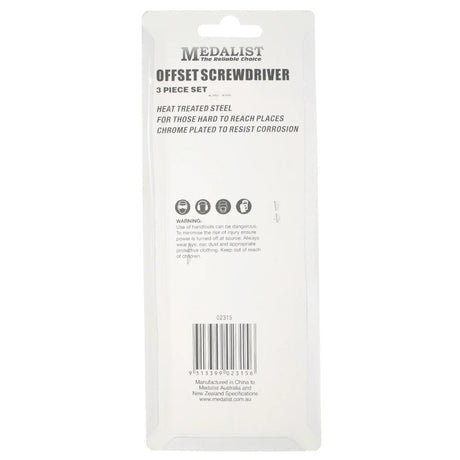 Medalist Offset Screwdriver 3Pcs 02315