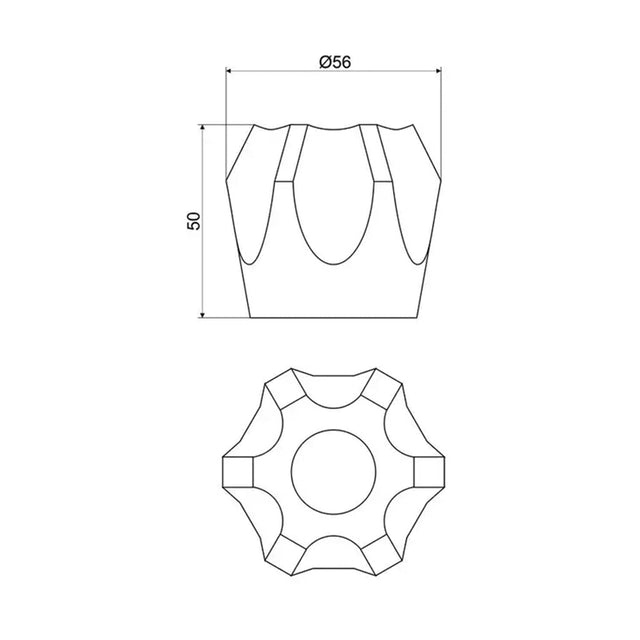 Mildon Sapphire Style Universal Handles Clear 16002DM