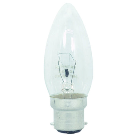 Mirabella Candle Incandescent Light Bulb B22 240V 25W Clear 2Pcs