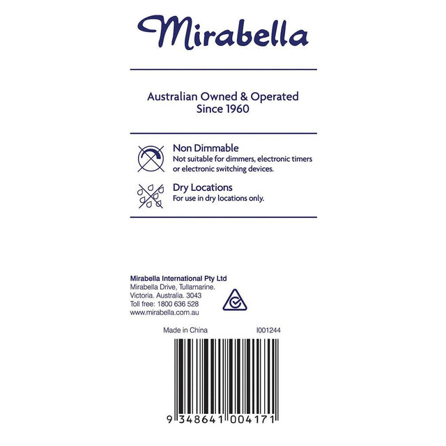 Mirabella GLS Filament LED Light Bulb E27 4W W/W I001244