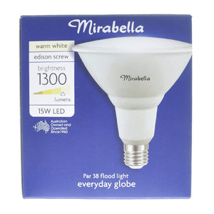 Mirabella PAR38 Reflect LED Light Bulb E27 240V 15W W/W