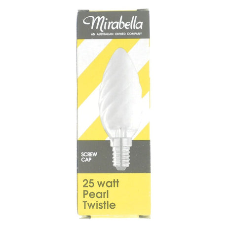 Mirabella Twist Candle Incandescent Light Bulb E14 240V 25W Pearl