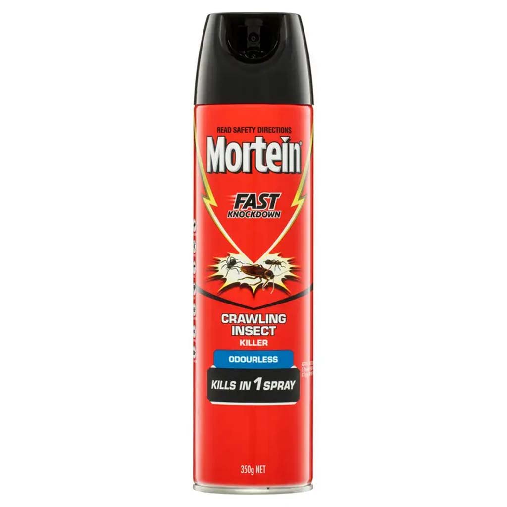 Mortein Fast Knockdown Crawling Insect Killer Odourless 350g – Double ...