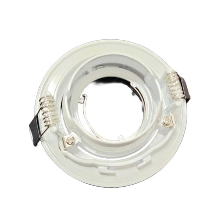 MR16 Downlight Fitting Gimble Frame 90mm Cut White