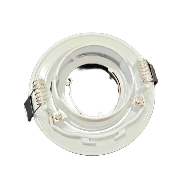 MR16 Downlight Fitting Gimble Frame 90mm Cut White