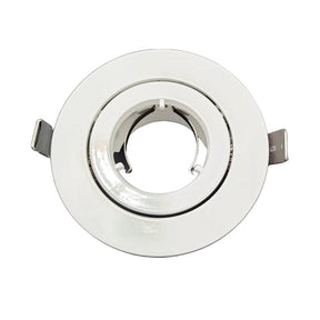 MR16 Downlight Fitting Gimble Frame 90mm Cut White