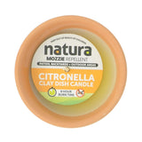 natura Citronella Clay Dish Candle 8x8cm 8HR CAN - 124