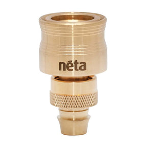 neta Solid Brass Screw - On Hose Connector Fits 12mm Hose MH/RBC00NL44